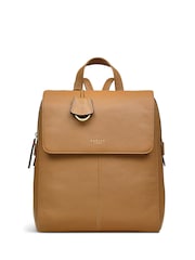 Radley London Lorne Close Large Flapover Brown Backpack - Image 1 of 5