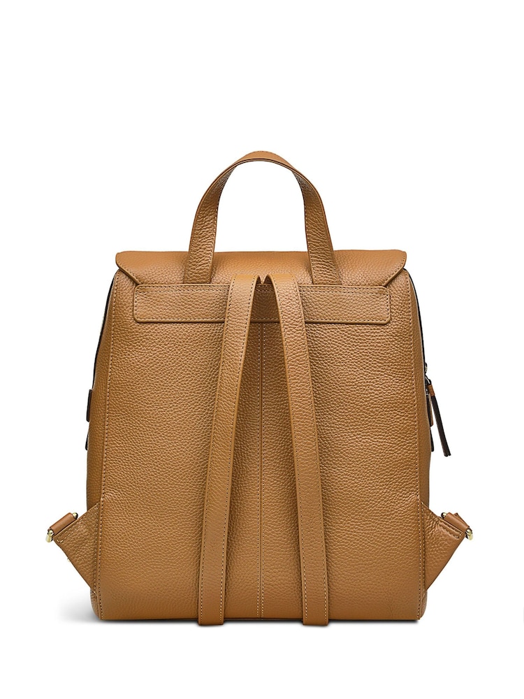 Radley London Lorne Close Large Flapover Brown Backpack - Image 2 of 5