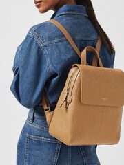 Radley London Lorne Close Large Flapover Brown Backpack - Image 5 of 5