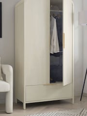 Light Natural Mia Oak Effect Double, 1 Drawer Wardrobe - Image 3 of 7