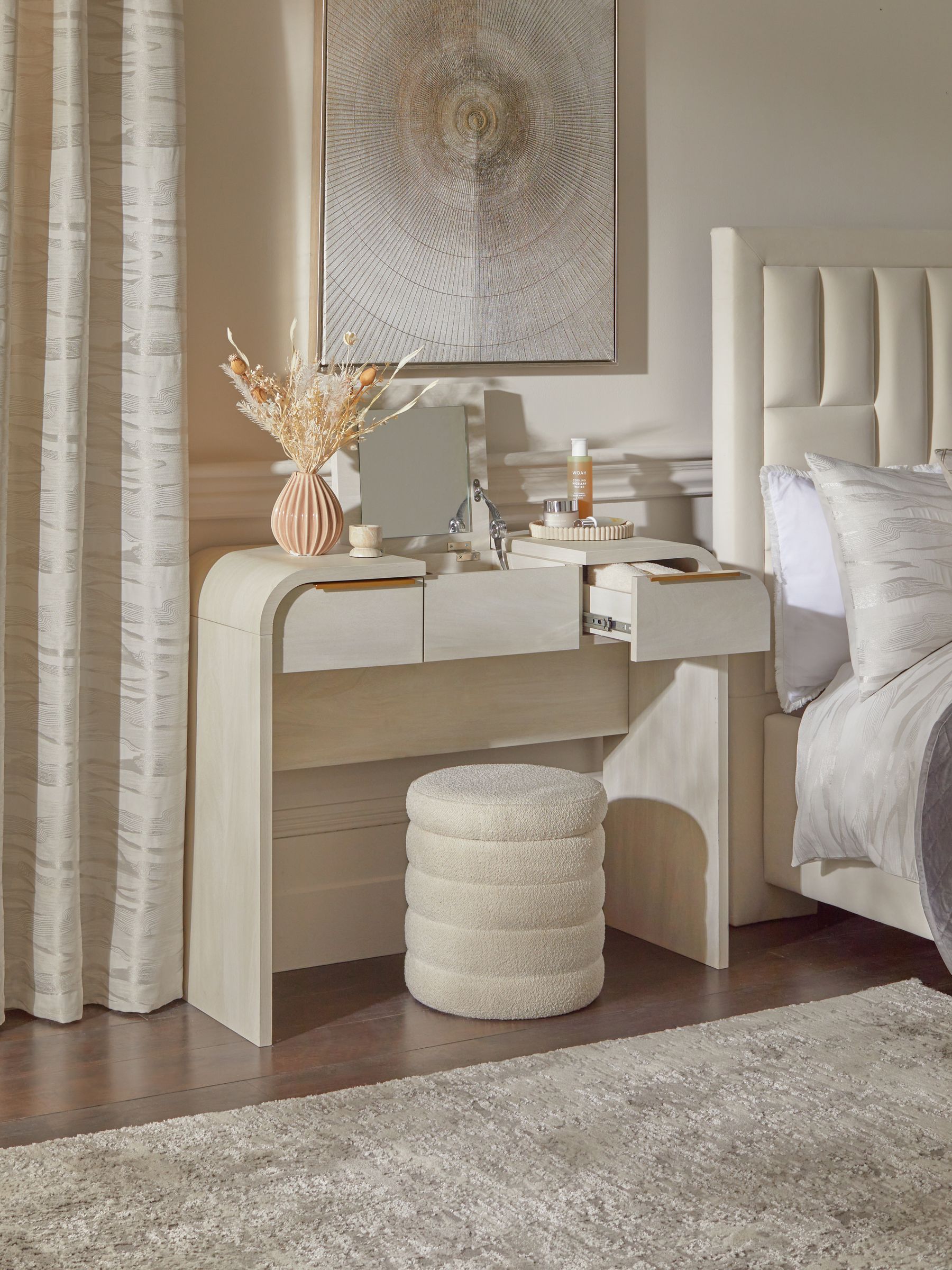Dressing table beside bed discount