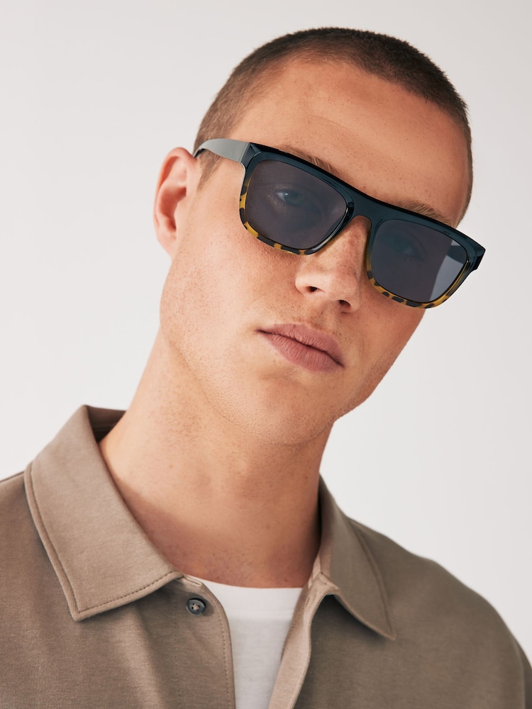 Tortoiseshell Brown Flatbrow Polarised Sunglasses - Image 2 of 6