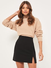 Lipsy Black Tall Split Side Mini Skirt - Image 3 of 4