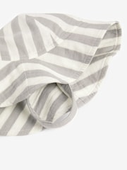 Grey Wide Brim Stripe Baby Hat - Image 2 of 2