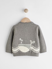 Grey Whale Baby 100% Cotton Cardigan (0mths-2yrs) - Image 5 of 10