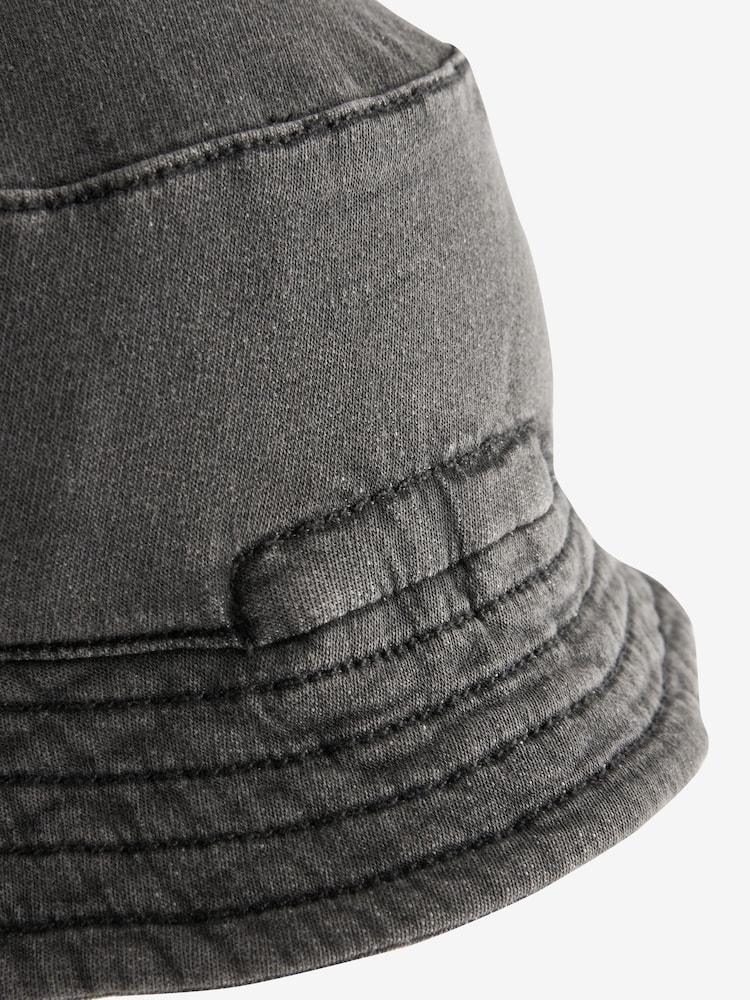 Charcoal Grey Baby Bucket Hat (0mths-2yrs) - Image 2 of 2