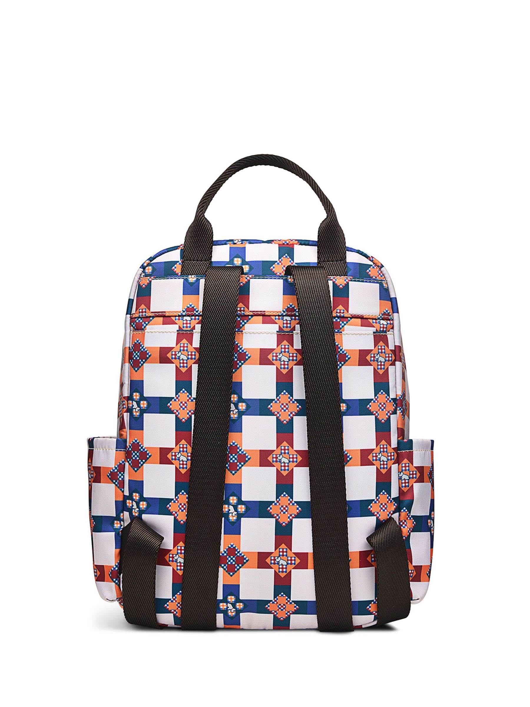Buy Radley London Finsbury Park Patchwork Medium Zip Top White Backpack from Next USA