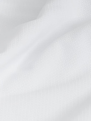 White Regular Fit Trimmed Easy Care Long Sleeve Double Cuff Shirt - Image 8 of 8