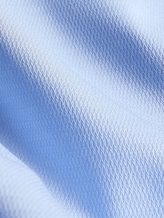 Bleu - Ajustement régulier - Chemise élégante texturée facile d’entretien à poignets simples - Image 10 of 10