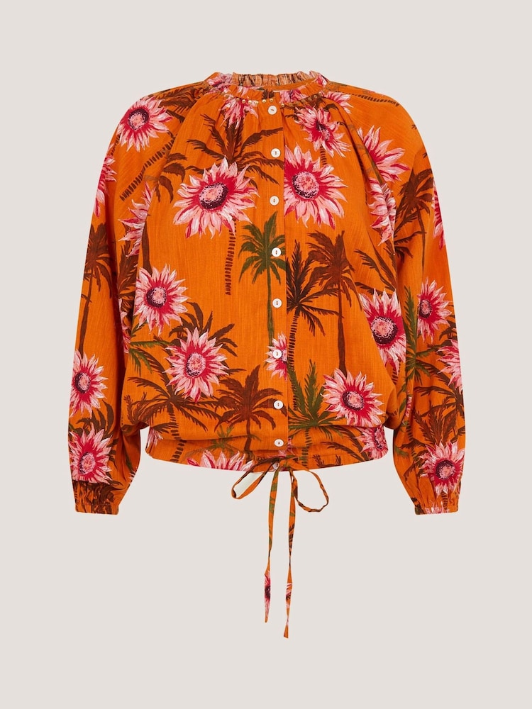 Monsoon Orange Fallon Print Blouse - Image 1 of 1