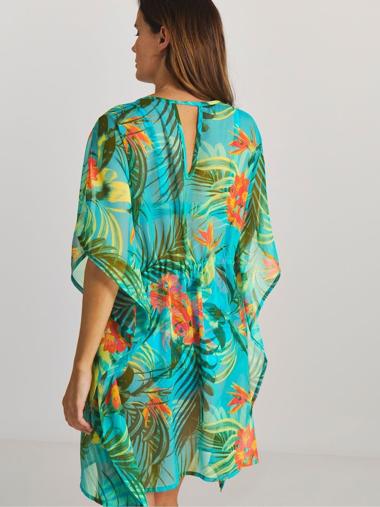 Simply Be Blue Magisculpt Embellished Kaftan - Image 2 of 4 Simply Be Blue Magisculpt Embellished Kaftan - Image 2 of 4