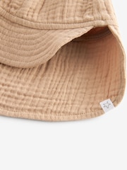 Tan Brown Crinkle Baby Legionaire Hat - Image 4 of 4