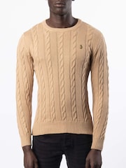 Luke 1977 Aspen 100% Cotton Knitted Jumper - Image 1 of 6