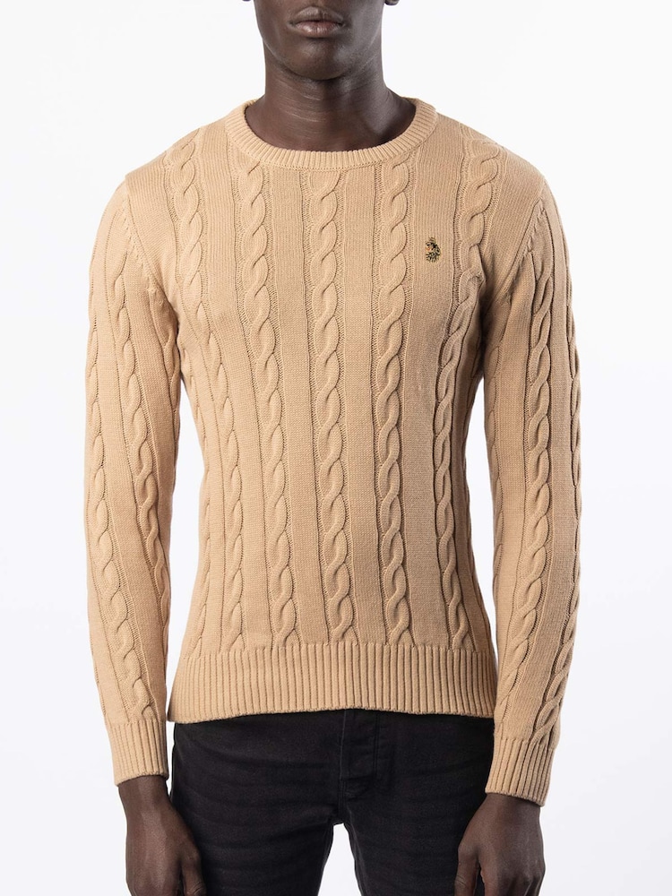 Luke 1977 Aspen 100% Cotton Knitted Jumper - Image 1 of 6