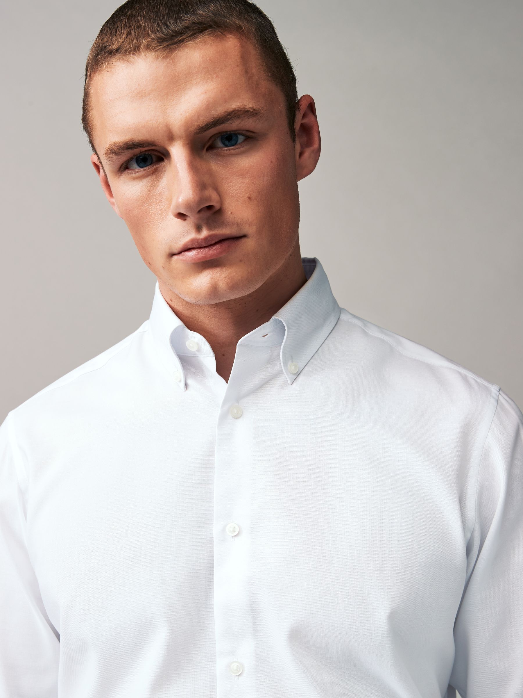Buy White Slim Fit Easy Care Oxford Shirt from Next USA