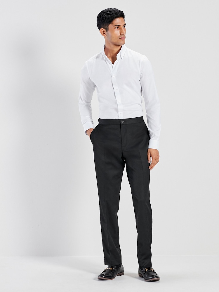 White Skinny Fit Easy Care Oxford Shirt - Image 2 of 7