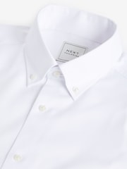 White Skinny Fit Easy Care Oxford Shirt - Image 6 of 7