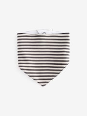 Black/White 100% Cotton Dribble Baby Bibs 3 Pack - Image 2 of 4