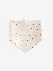 Black/White 100% Cotton Dribble Baby Bibs 3 Pack - Image 4 of 4