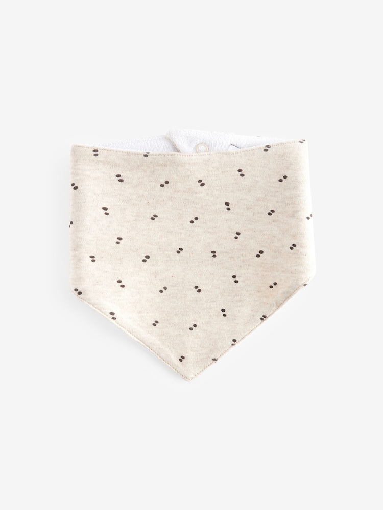 Black/White 100% Cotton Dribble Baby Bibs 3 Pack - Image 4 of 4