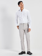 White Regular Fit Easy Care Oxford Shirt - Image 2 of 8