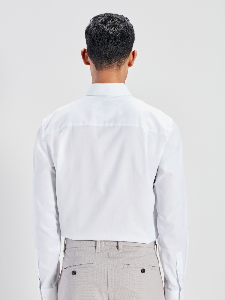 Blanc - Chemise Easy Care Oxford - Image 3 of 8