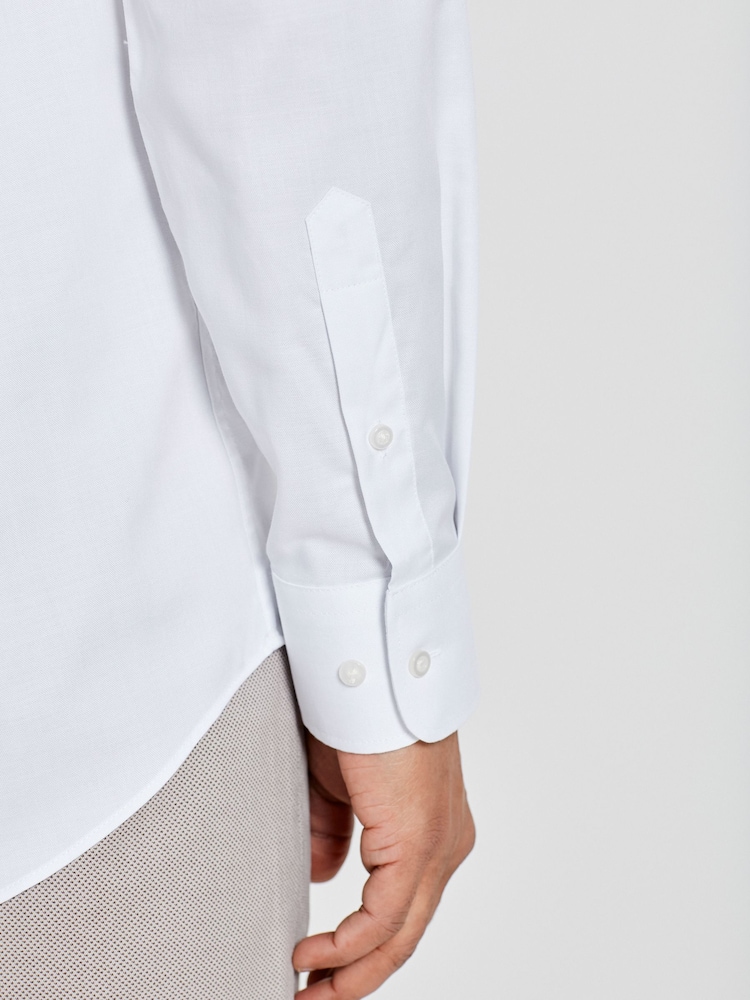 Blanc - Chemise Easy Care Oxford - Image 5 of 8