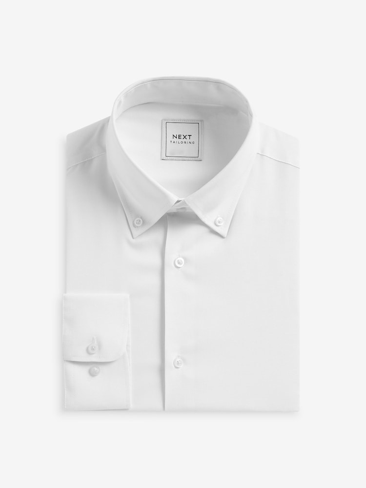 Blanc - Chemise Easy Care Oxford - Image 6 of 8