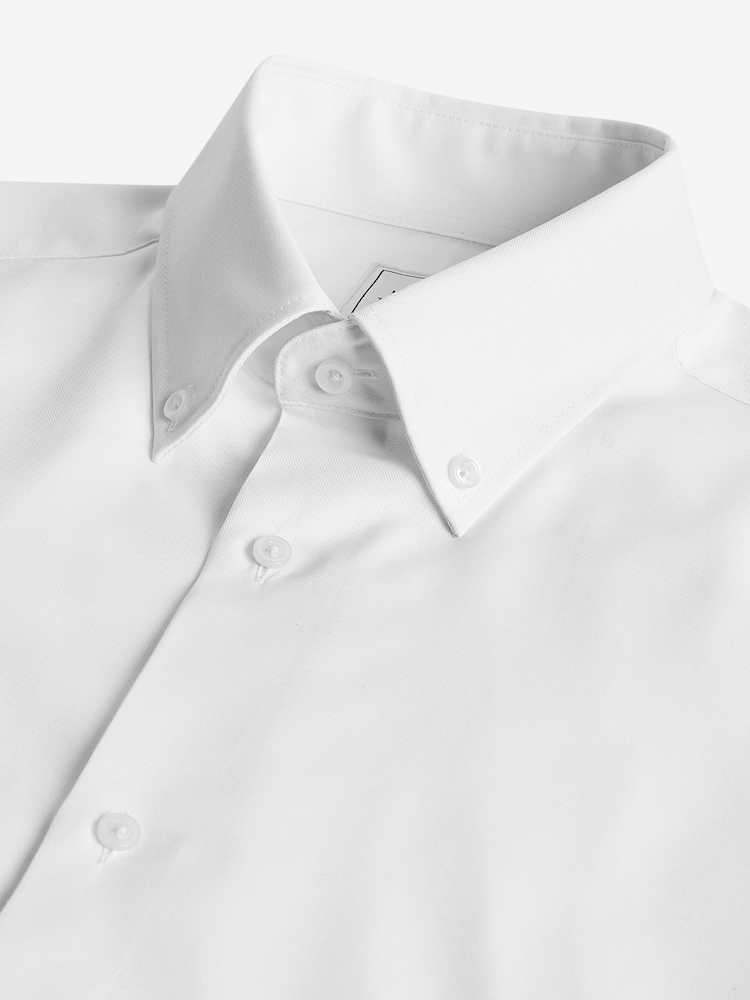 Blanc - Chemise Easy Care Oxford - Image 7 of 8