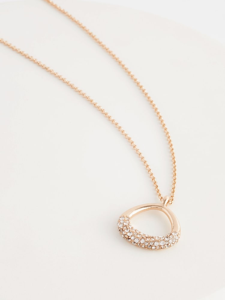 Tonalité d'or - Collier ouvert en forme de goutte d’eau - Image 3 of 4