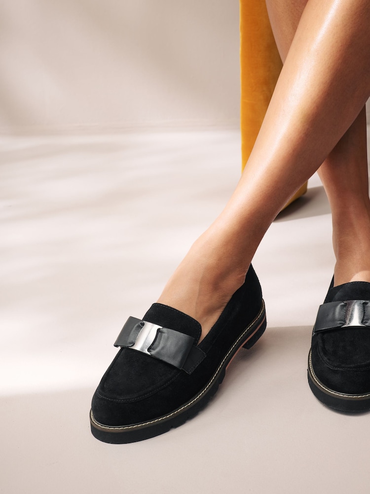 črna - Forever Comfort® Usnjene debele pentlje mokasini - Slika 2 iz 7 črna - Forever Comfort® Usnjene debele pentlje mokasini - Slika 2 iz 7