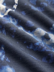 Marineblau - Trägerloses Midi-Sommerkleid aus 100 % Baumwolle - Bild 6 von 6