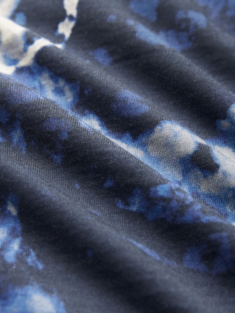 Marineblau - Trägerloses Midi-Sommerkleid aus 100 % Baumwolle - Bild 6 von 6
