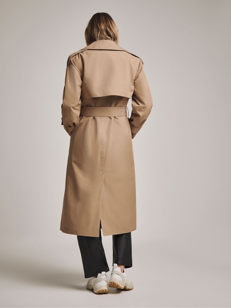 JD Williams Brown Anthology Elevated Trench Coat - Image 2 of 4 JD Williams Brown Anthology Elevated Trench Coat - Image 2 of 4