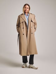 JD Williams Brown Anthology Elevated Trench Coat - Image 3 of 4