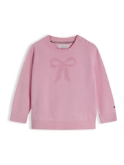 Tommy Hilfiger Pink Essential Intarsia Jumpers - Image 1 of 3