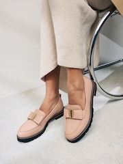 Nude Forever Comfort® Leather Chunky Bow Loafers - Image 2 of 8