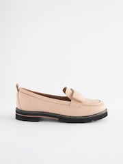 Nude Forever Comfort® Leather Chunky Bow Loafers - Image 4 of 8
