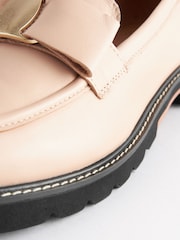 Nude Forever Comfort® Leather Chunky Bow Loafers - Image 8 of 8