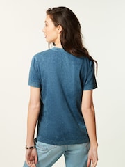 Blue Short Sleeve Washed Star T-Shirt - Image 4 of 6