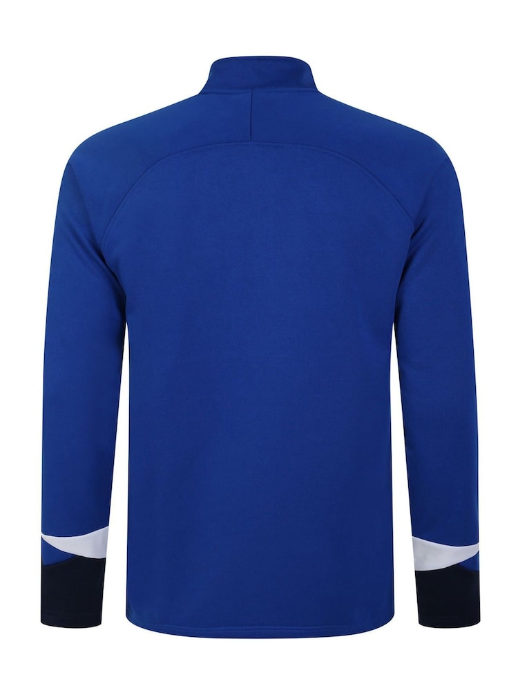 Umbro Blue Total Training Quarter Zip Jacket - Image 2 of 2 Umbro Blue Total Training Quarter Zip Jacket - Image 2 of 2