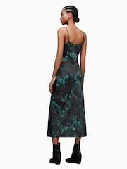 AllSaints Green Melody Zig Dress - Image 3 of 5
