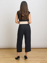 Gina Bacconi Black Codie Sleeveless V-Neck Jumpsuit - Image 3 of 7