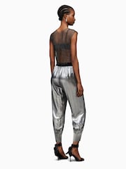 AllSaints Grey Nala Trousers - Image 2 of 7