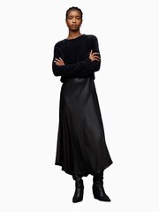 AllSaints Black Megan Dress - Image 3 of 8