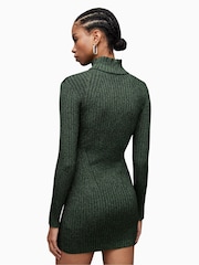 AllSaints Green Juliette Dress - Image 2 of 7