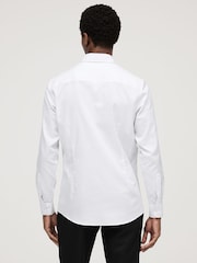 White Slim Fit Button Down Easy Iron Oxford Shirt - Image 3 of 8