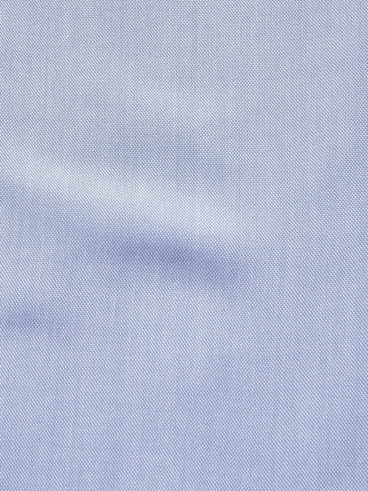 Pale Blue Regular Fit Short Sleeve Easy Iron Button Down Oxford Shirt - Image 8 of 9