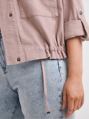Simply Be Blush Pink Relaxed Utility Jacket - Image 1 of 4