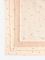 nevtralne barve Ditsy Natisnjeno - dojenček Muslins 100% Cotton Cloths 4 komplet - Slika 7 iz 10